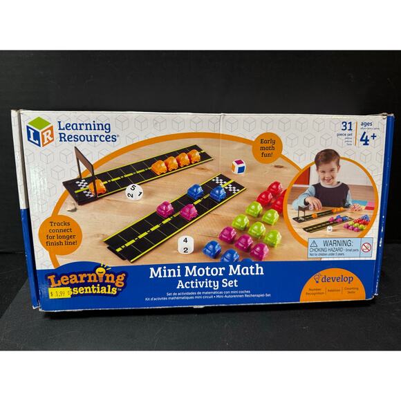 Learning Resources Mini Motor Math Activity Set - Picture 1 of 7